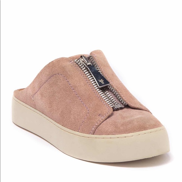 frye leather mule sneakers